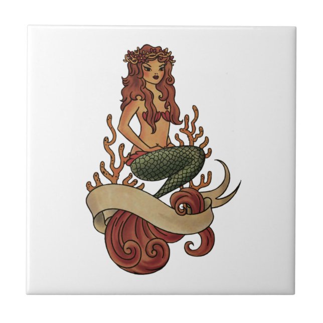 siren kakelplatta (Framsidan)