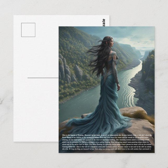 Siren Loreley Vykort (Fram/baksida)