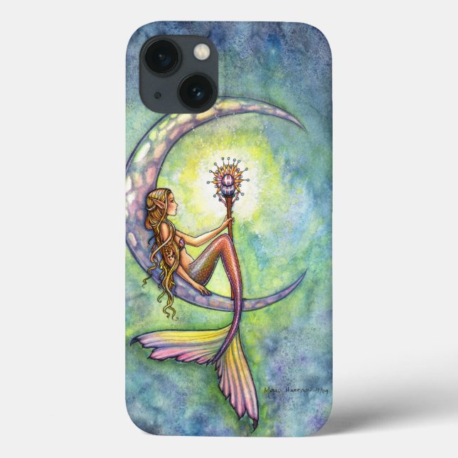Siren Måne Fantasy Illustration (Baksida)