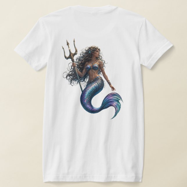 Sirén med spjut t shirt (Laydown Baksida)