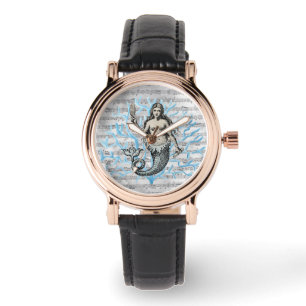 Siren of the Sea Collage Armbandsur