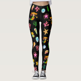 Siren & Snäckskal Strandstämning Leggings