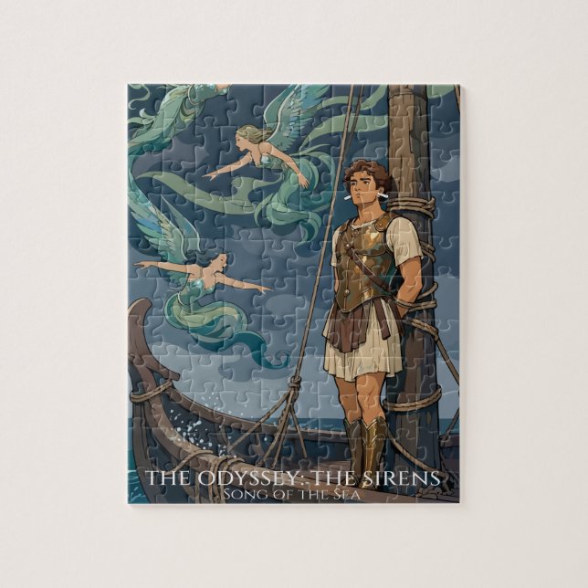 Siren Song Over Stormy Seas Pussel (Vertikal)