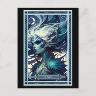 Siren Tarot Card Vykort