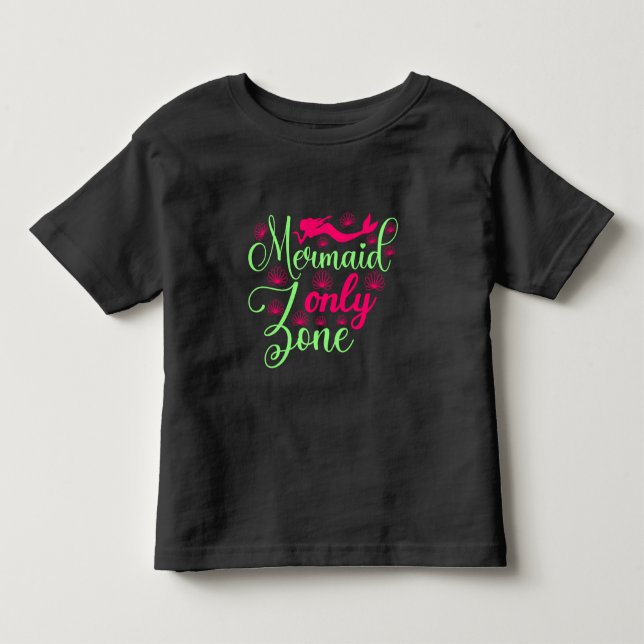 Siren Zonen i het rosa och neon grön T Shirt (Framsida)