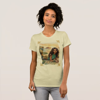 Sirena del Mar de Cortez Akvarell Konsttryck T Shirt