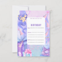 SIRENA FÖDELSEDAGSFEST INVITATION 