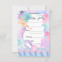 Sirena PARTY INVICATION