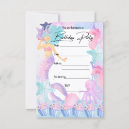 Sirena PARTY INVICATION Inbjudningar