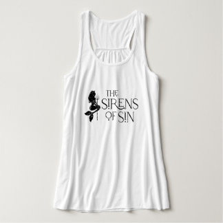 Sirenena för Sin Distress Logo Tank Linne Med Racerback