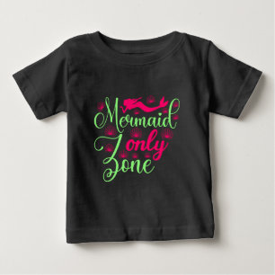 Sirenendast zon i varmt rosa och neon grön t shirt