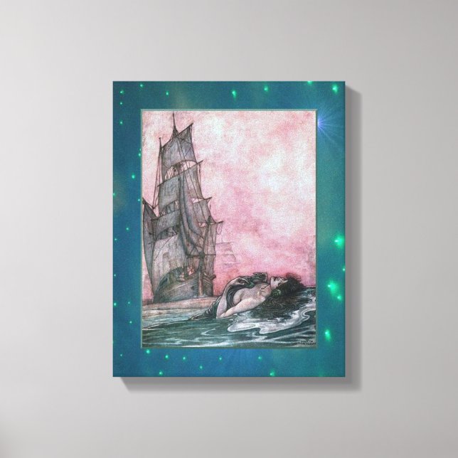Sirenens lockelse Inbäddad canvas (Framsida)