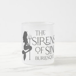 Sirener av rostfritt glas frostad glasmugg