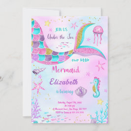 Sirenfödelsedagsinbjudan Inbjudningar