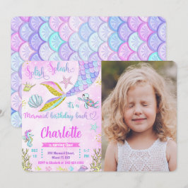 Sirenfotoinbjudan Inbjudningar