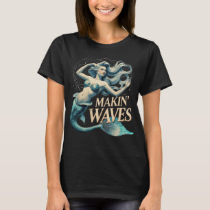 Sirenhavsfröken: Whimsisk Ocean Älskare T Shirt