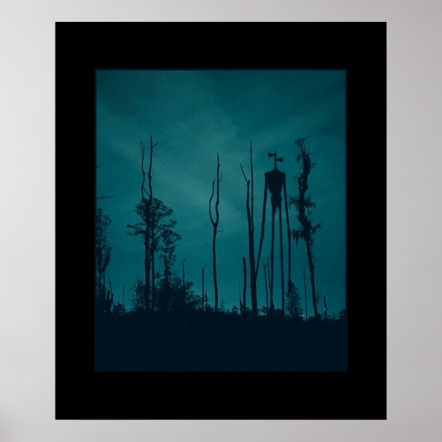 Sirenhead Siren Head Horror Creepypasta Poster (Framsidan)