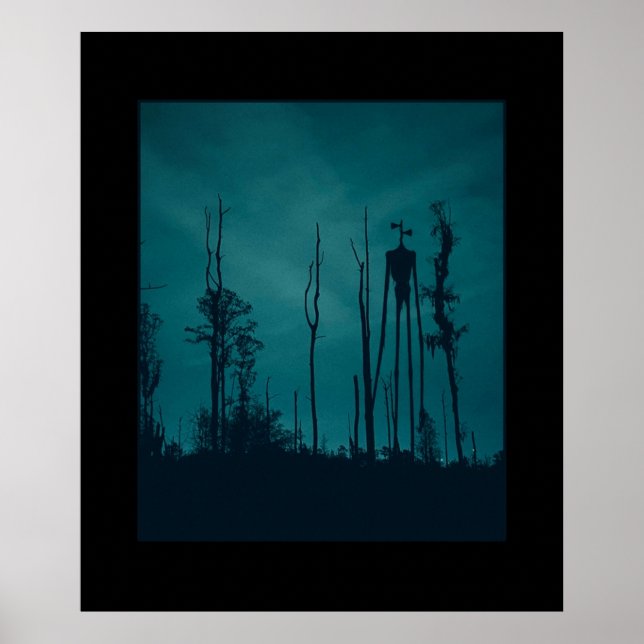 Sirenhead Siren Head Horror Creepypasta Poster (Framsidan)