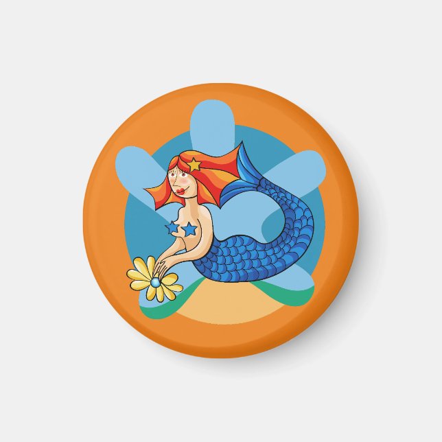 Sirenita de Linda. Sirena, sirena Magnet (Framsidan)