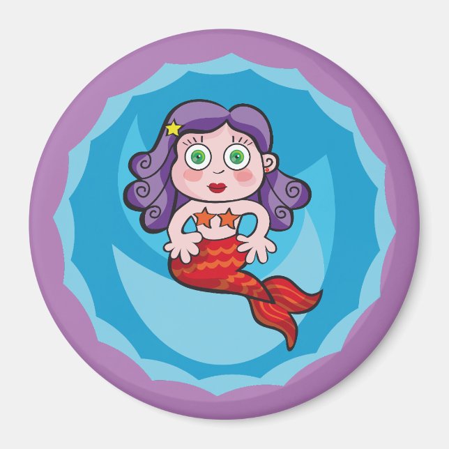 Sirenita de Linda. Sirena, sirena Magnet (Framsidan)