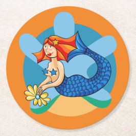 Sirenita de Linda. Sirena, sirena Underlägg Papper Rund