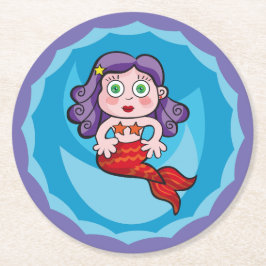 Sirenita de Linda. Sirena, sirena Underlägg Papper Rund