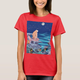 sirenmirando la luna t shirt