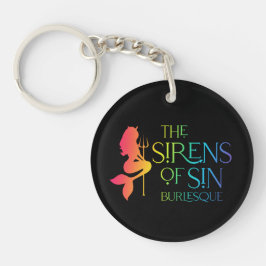 Sirens of Sin Rainbow Logo Keychain