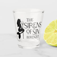 Sirens of Sin Shot glass