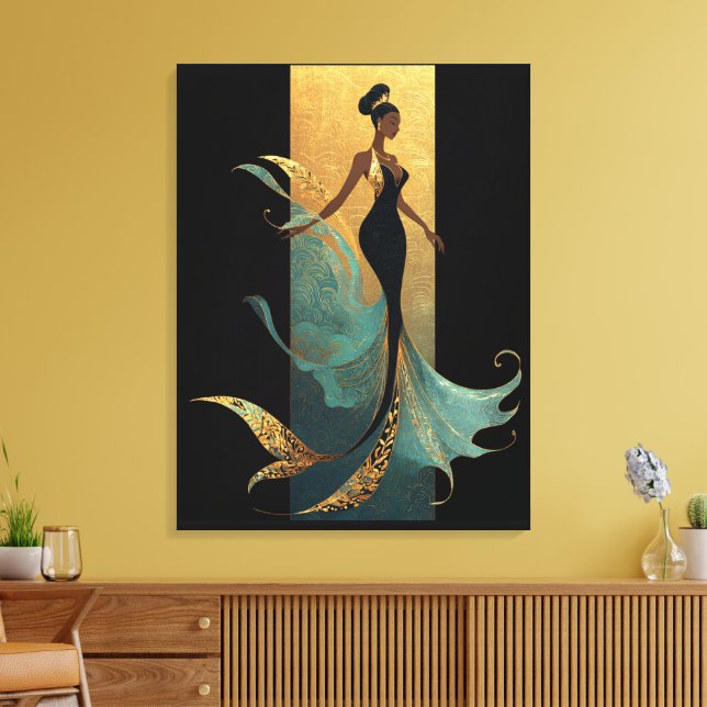 SIRENS SVART SERIE #1  CANVASTRYCK (Insitu (Vardagsrum))