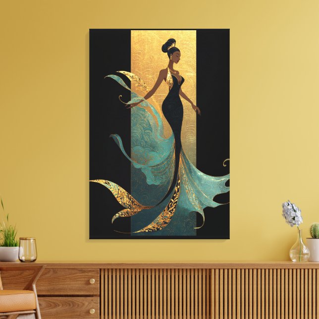 SIRENS SVART SERIE #1  CANVASTRYCK (Insitu (Vardagsrum))