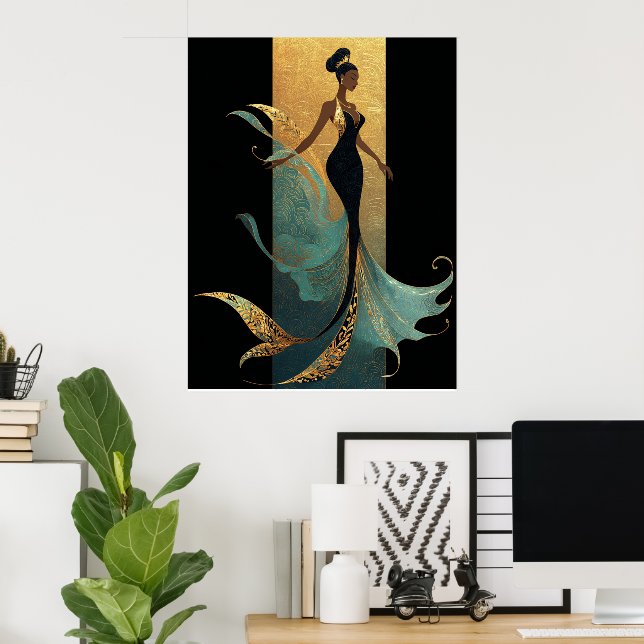 SIRENS SVART SERIE #1  POSTER (Hemmakontoret)