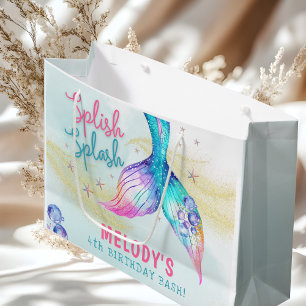 Sirenstjärt Glitter Plask Splash födelsedag