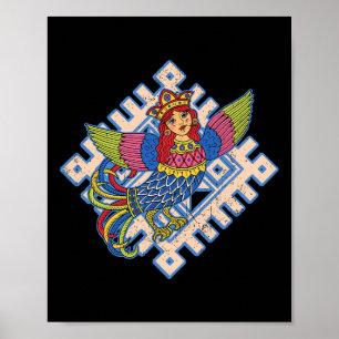 Sirin Mytologisk Slavisk Nordisk Hedendom Forntida Poster