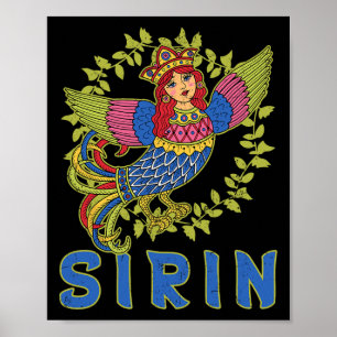 Sirin Mytologisk Slavisk Nordisk Hedendom Forntida Poster