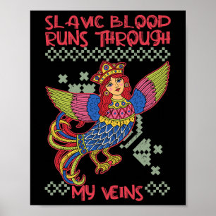 Sirin Mytologisk Slavisk Nordisk Hedendom Forntida Poster
