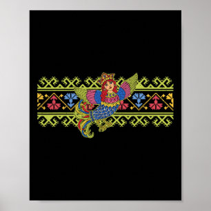 Sirin Mytologisk Slavisk Nordisk Paganism Forntida Poster