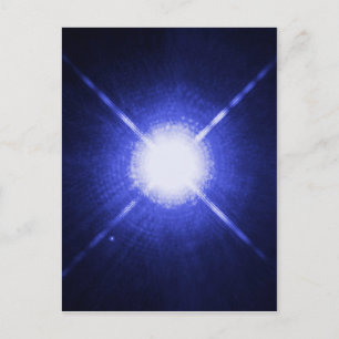 Sirius A och B ljusa nattstjärnor Vykort