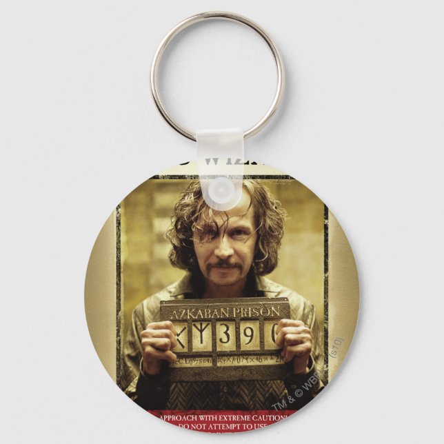 Sirius Black Wanted Poster Nyckelring (Framsida)