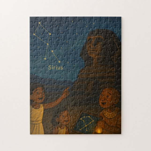 Sirius Constellation Helig Puzzle Divine Guld Pussel (Vertikal)