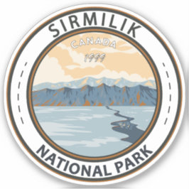 Sirmilik National Park Canada Travel Art Vintage Klistermärken