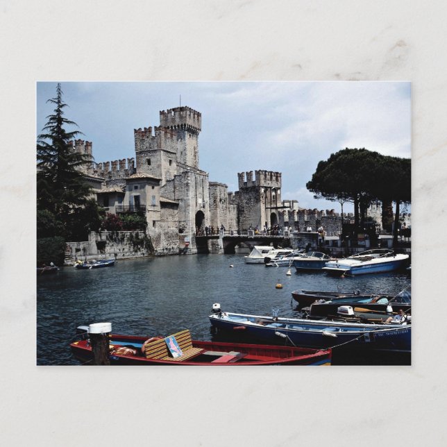 Sirmione Castle, South side, Sjö Garda, Italien Vykort (Framsida)