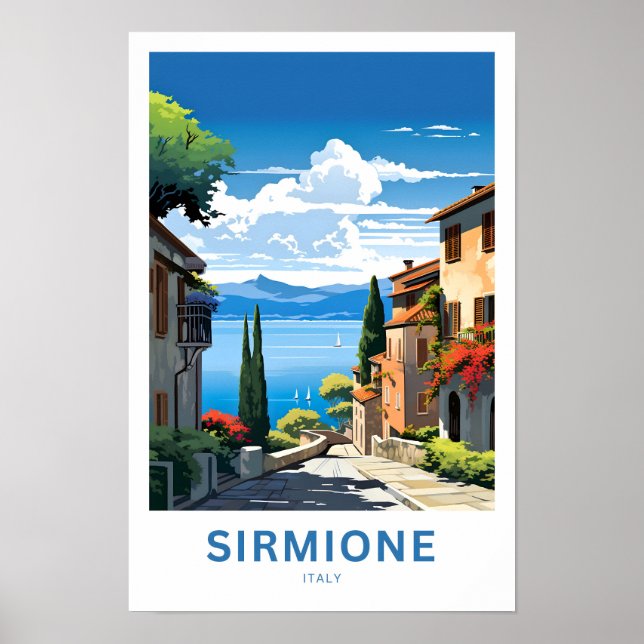 Sirmione Italien Travel Print Poster (Framsidan)
