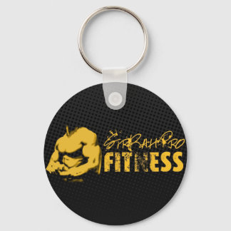 SirRahPro Fitness Black/Guld Keychain Nyckelring
