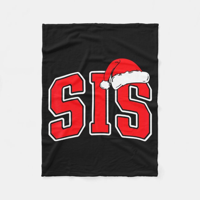 Sis Claus Christmas Matching Family Xmas Pajama Si Fleecefilt (Framsidan)