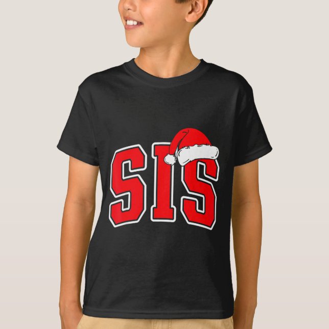 Sis Claus Christmas Matching Family Xmas Pajama Si T Shirt (Framsida)