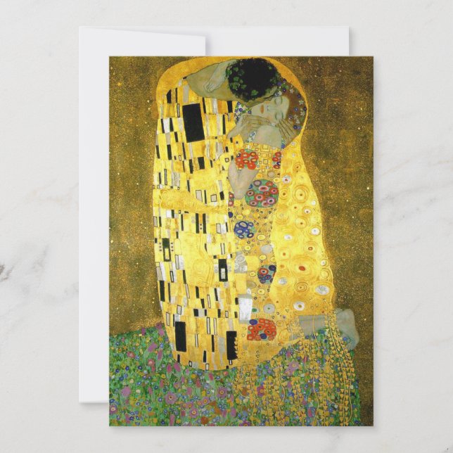 Sisbröllopsinbjudan av Gustav Klimt Inbjudningar (Framsida)