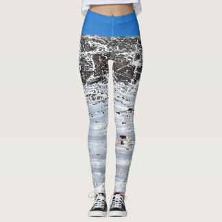 Sisimiut Grönlands utlopp Blå himmel Leggings