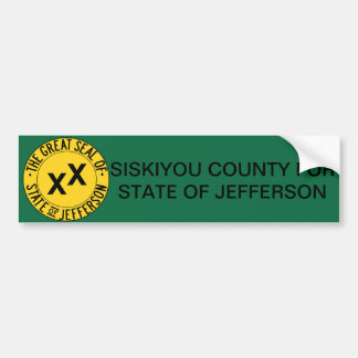 Siskiyou County för State av den Jefferson Bildekal