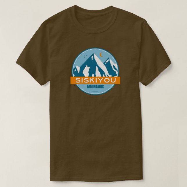 Siskiyou Mountains California T Shirt (Design framsida)